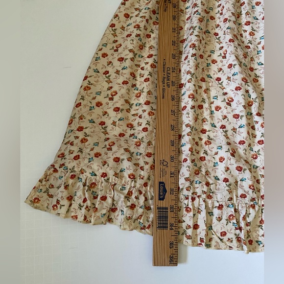 OLSENBOYE Ditsy rose print ruffles detail cottage women dress, M - Picture 8 of 13